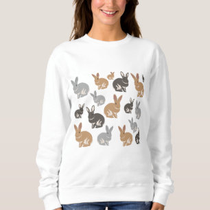 Neutrale niedliche Kaninchenfarben Sweatshirt