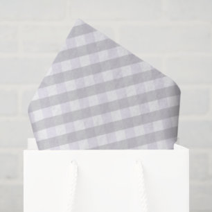 Neutrale Pastel Lila und Gingham grau Seidenpapier