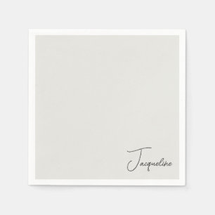 Neutrale personalisierte Skriptname-Dusch-Cocktail Serviette