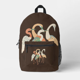 Neutrale Pop-Kunstkrane Bedruckter Rucksack