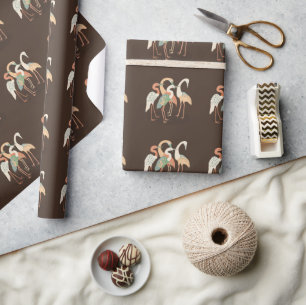 Neutrale Pop-Kunstkrane Geschenkpapier
