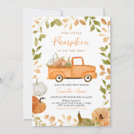 Neutrale Pumpkin-Baby-Dusche Einladung