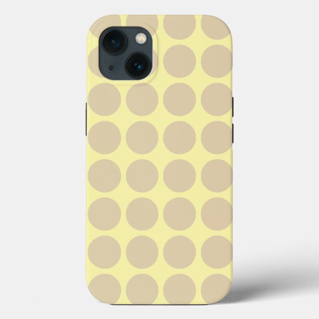 Neutrale Punkte aus Elfenbein Case-Mate iPhone Hülle (Rückseite)