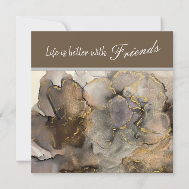 Neutrale Reaktion Flat Dankeschön Karte (Vorderseite)