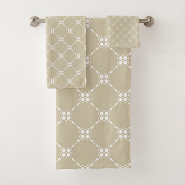 "Neutrale Rhomb-Form" Badetuch-Set Badhandtuch Set (Insitu)