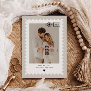 Neutrale Schwangerschafts-Ultraschall-Foto-Postage Feiertagskarte