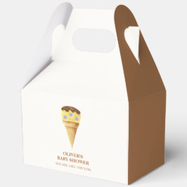 Neutrale Sommer Scoop Ice Cream Boy Baby Dusche Geschenkschachtel