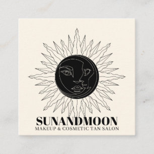 Neutrale spirituelle Solarenergie Heilung Sonnenmo Quadratische Visitenkarte