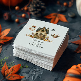 Neutrale Spooky-Hütte Kinderdusche Serviette