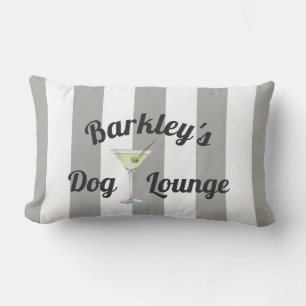 Neutrale Streifen Funny Personalisiert Dog Lounge Lendenkissen