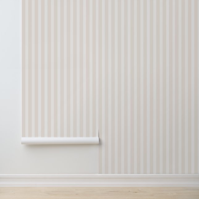 Neutrale Streifen Minimalist Tapete (Anwendung)