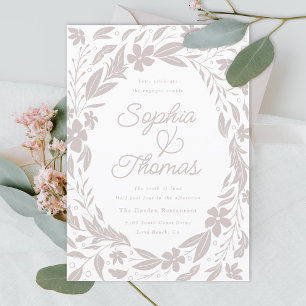 Neutrale Tan-Paare-Gruppe Einladung