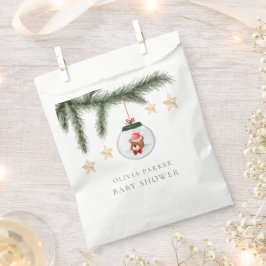 Neutrale Teddy Bear Winter Baby Dusche Geschenktütchen