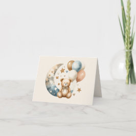 Neutrale Teddy Gender-Offenbarung - Danke Karte