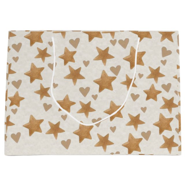 Neutrale Teddy Gender Reveal - Geschenktasche Große Geschenktüte (Vorderseite)