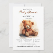 Neutrale Teddybär-Babyparty