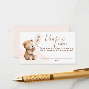 Neutrale Teddybärenkarte Begleitkarte