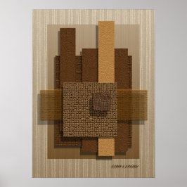 'Neutrale Texturen und Schatten' Poster