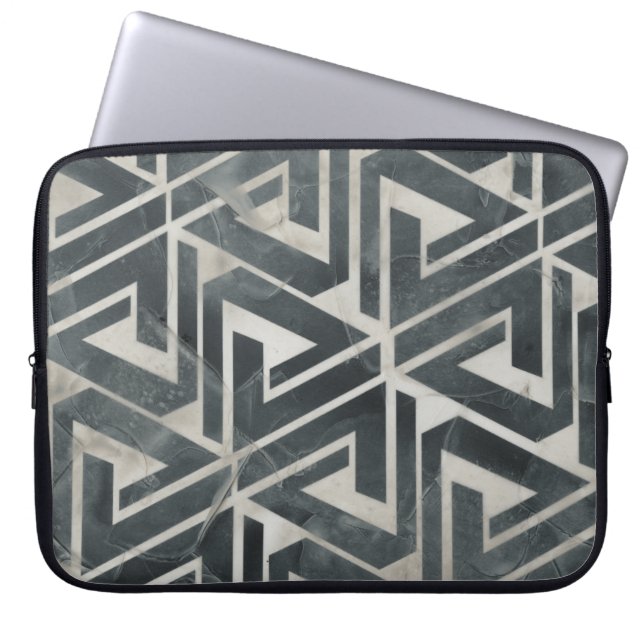 Neutrale Tile Collection - Geometrisch Laptopschutzhülle (Vorderseite)