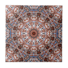 Neutrale Töne Mandala-Motiv Fliese