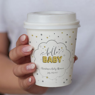 Neutrale Twins Baby Duwer Twinkle Stars Pappbecher