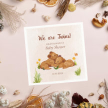 Neutrale Twins-Babydusche für niedliches Geschlech