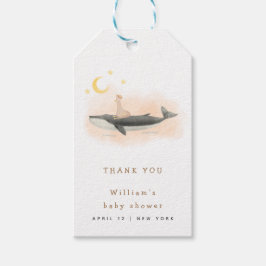 Neutrale Vintage Dusche für Wale und Duck Geschenkanhänger