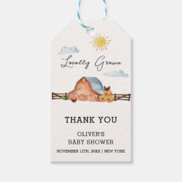 Neutrale, vor Ort angebaute Barn-Babydusche Geschenkanhänger