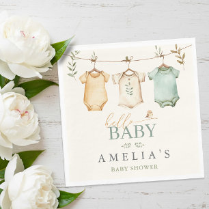 Neutrale Wasserfarben-Babysachenleine für Baby Sho Serviette