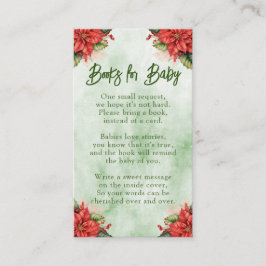 Neutrale Weihnachtsbücher für Babydusche Begleitkarte