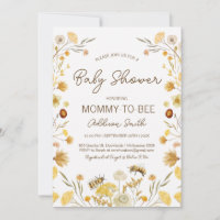 Neutrale Wildblumen für männliche Beere Babydusche