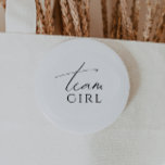 Neutrale Wildtiere Button<br><div class="desc">Mit der Einführung unseres whimsical neutralen Gender Enthüllt Team Girl Knopf - perfekt für jede Saison, ob Herbst, Winter, Frühling oder Sommer! Dieser Knopf strahlt einen boho-schicken Stil mit moderner, eleganter Kalligraphie und einem minimalistischen Schwarzweiß-Design aus. Es ist hübsch und einzigartig, mit einer Touch Vintagen Shabby Chic, das es perfekt...</div>