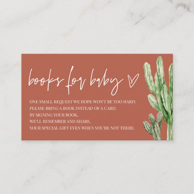 Neutrale Wüstenbücher für Kinder Begleitkarte (Vorderseite)