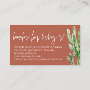 Neutrale Wüstenbücher für Kinder Begleitkarte