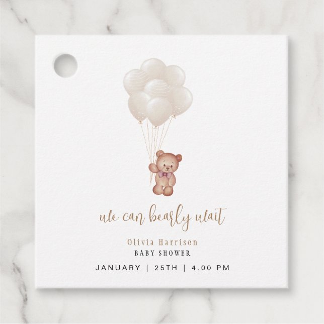 Neutraler Boho Gender können wir frühzeitig auf Ba Geschenkanhänger (Vorderseite)