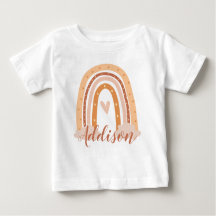 Neutraler Boho Regenbogen Kinder Kleinkind T - Shi
