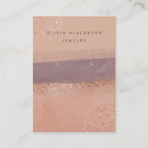 Neutraler Boho und Rose Gold  Earl Display Card Visitenkarte