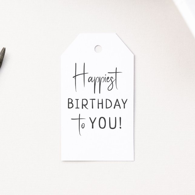 Neutraler Geburtstag für Minimalistisches Geschlec Geschenkanhänger (Von Creator hochgeladen)