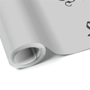 neutraler Glückstag in altmodischer Schrift Geschenkpapier