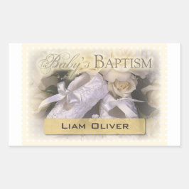 Neutraler, individualisierbarer Name des Babys, Li Rechteckiger Aufkleber