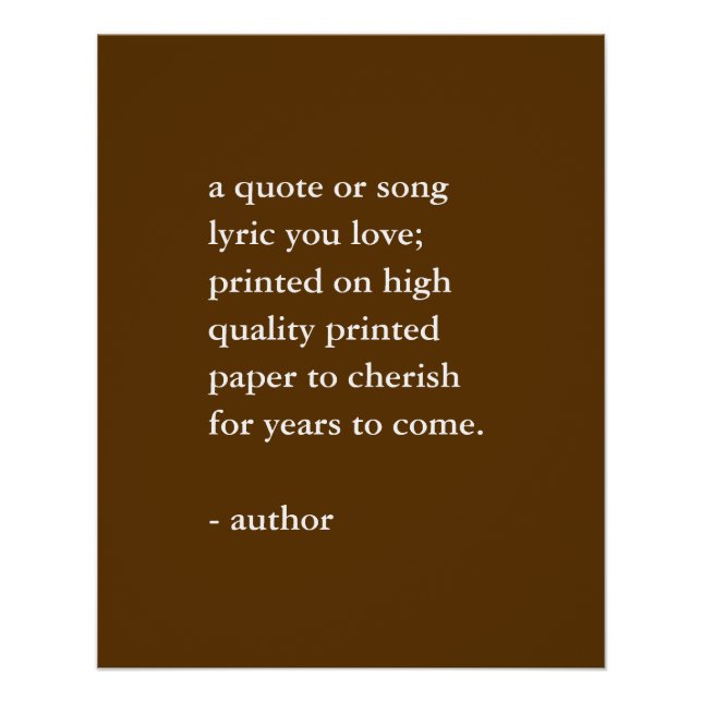 Neutraler, individueller Kostenvoranschlag Poster (Vorderseite)