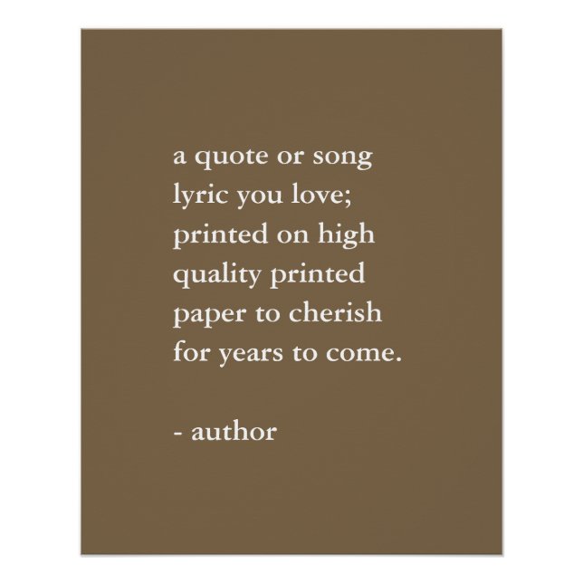 Neutraler, individueller Kostenvoranschlag Poster (Vorderseite)