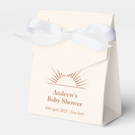Neutraler Minimal Boho Ray of Sunshine Baby Shower Geschenkschachtel