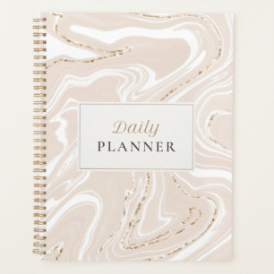 Neutraler Minimalistischer Tagesplaner Planer