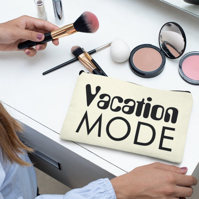 Neutraler schwarzer fettartiger Typografie Zubehörtasche (Von Creator hochgeladen)