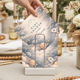 Neutraler Weltraum-Sternchen-Babyparty Serviette