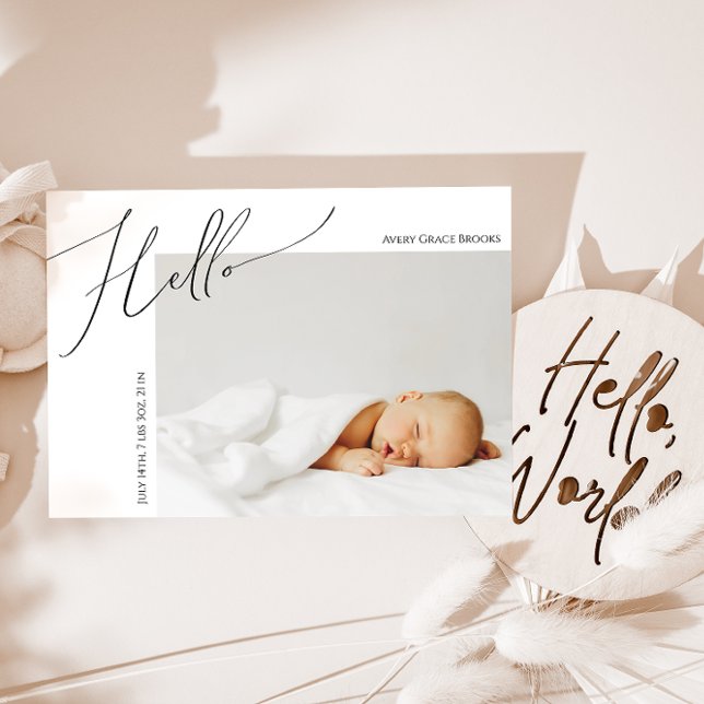 Neutraler Whimsical Gender Danke Baby Ankündigung (Von Creator hochgeladen)