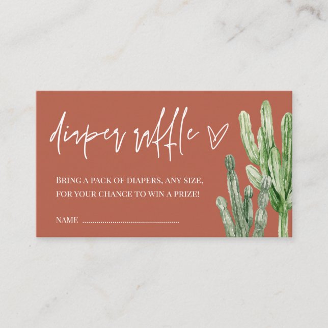 Neutraler Wüstenabwascher für Kaktus  Begleitkarte (Vorderseite)