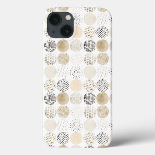 Neutrales abstraktes Kreis-Muster Case-Mate iPhone Hülle
