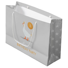 Neutrales Albern Gänse 1. Geburtstag Party Große Geschenktüte
